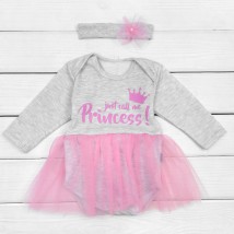 Боди футер Princess  Dexter`s  Серый 330-3  68 см (330-3)