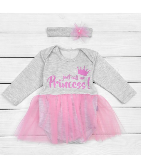Боди футер Princess  Dexter`s  Серый 330-3  68 см (330-3)