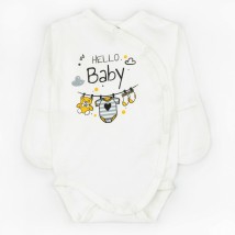 Боди Hello Baby на лето из ткани кулир  Dexter`s  Белый 105  62 см (d105х-б)