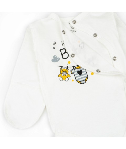 Боди Hello Baby на лето из ткани кулир  Dexter`s  Белый 105  62 см (d105х-б)