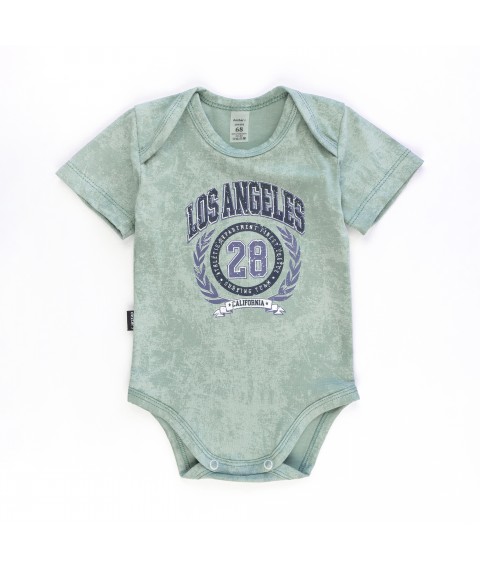 Боди-лодочка для новорожденных с коротким рукавом Los Angeles  Dexter`s  Зеленый 104291  68 см (104291)