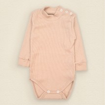 Baby bodysuit in neutral color Beige Dexter`s Beige 18-66 98 cm (d18-66-13)