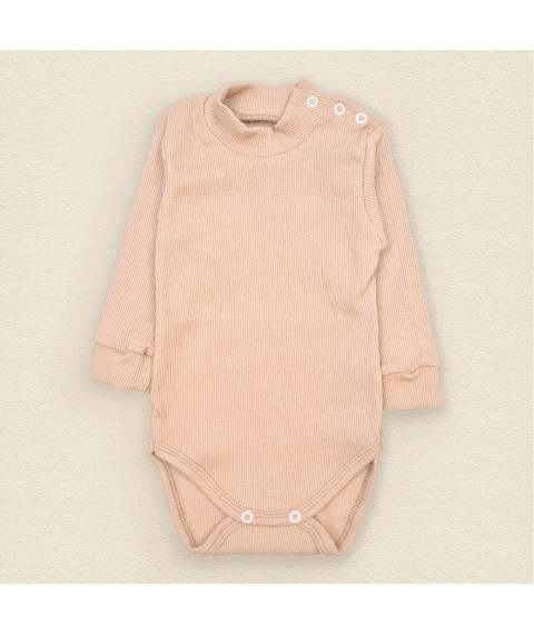 Baby bodysuit in neutral color Beige Dexter`s Beige 18-66 92 cm (d18-66-13)