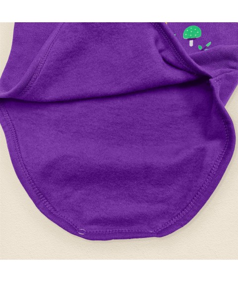 Wood Dexter`s high-necked children's bodysuit Purple 339 92 cm (d339ls-f)