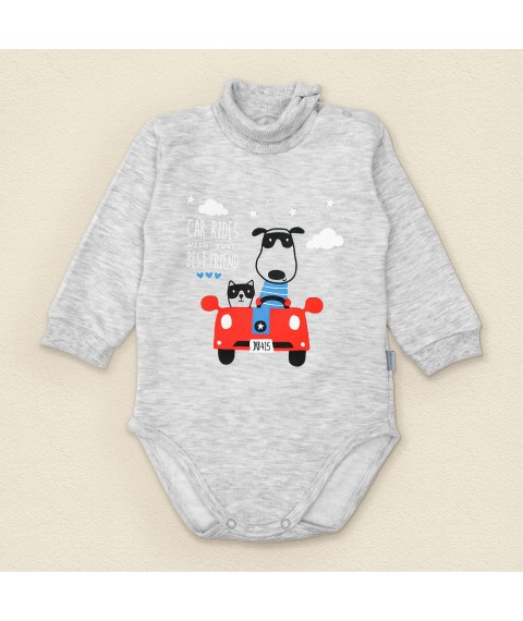 Боді футерний з високим горлом Best Friends  Dexter`s  Сірий d339кп-ср  80 см (d339кп-ср)