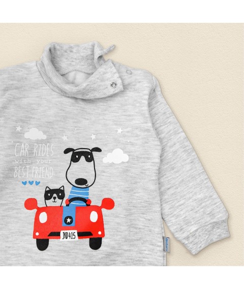Боді футерний з високим горлом Best Friends  Dexter`s  Сірий d339кп-ср  80 см (d339кп-ср)