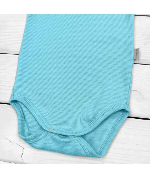 Long-sleeved bodysuit made of Wave Dexter`s Menthol scar fabric 18-66 92 cm (d18-66-12)