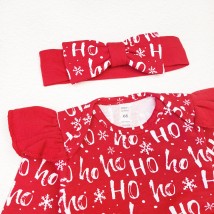 Body-dress for girls Christmas XOXO Dexter`s Red d373-1 86 cm (d373-1)