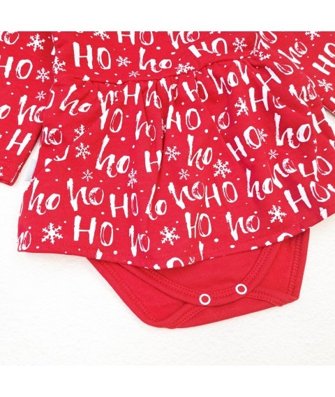 Body-dress for girls Christmas XOXO Dexter`s Red d373-1 86 cm (d373-1)