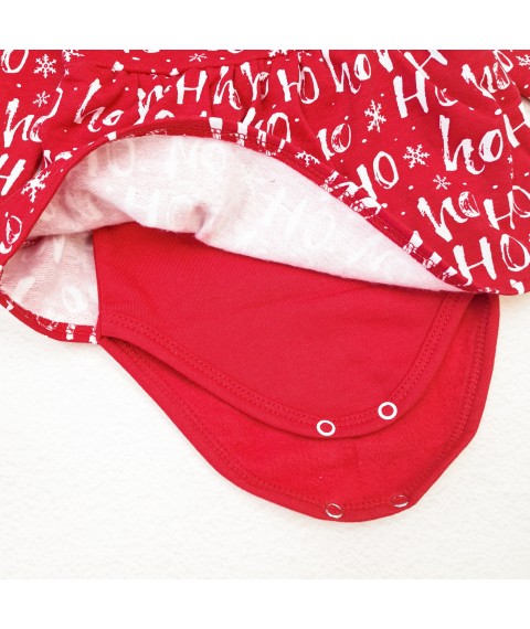 Боді-сукня для дівчинки Christmas XOXO  Dexter`s  Червоний d373-1  80 см (d373-1)