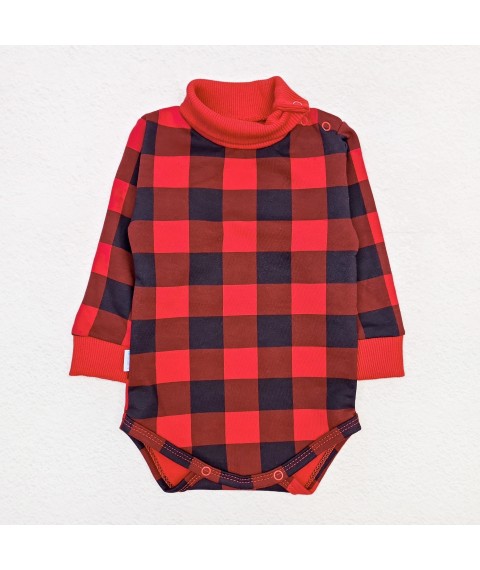 Cell Dexter`s Red d329kl-ngtg 68 cm (d329kl-ngtg) baby bodysuit with high neck and pile