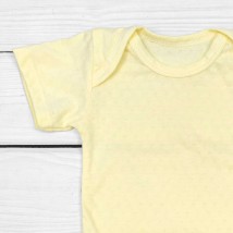 Боди-лодочка короткий рукав из ткани кулир-трансферли Sun  Dexter`s  Желтый d104-1аж-ж  74 см (d104-1аж-ж)