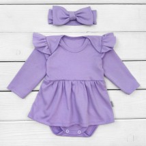 Боді-сукня з довгим рукавом Spring  Dexter`s  Фіолетовий 9-55  80 см (d9-55-6)