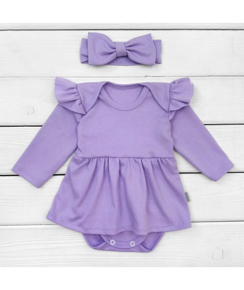 Боди-платье с длинным рукавом Spring  Dexter`s  Фиолетовый 9-55  80 см (d9-55-6)