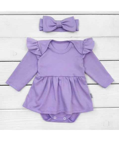 Боди-платье с длинным рукавом Spring  Dexter`s  Фиолетовый d9-55-6  86 см (d9-55-6)