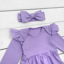 Боді-сукня з довгим рукавом Spring  Dexter`s  Фіолетовий 9-55  80 см (d9-55-6)