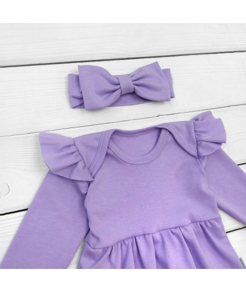 Боди-платье с длинным рукавом Spring  Dexter`s  Фиолетовый 9-55  86 см (d9-55-6)