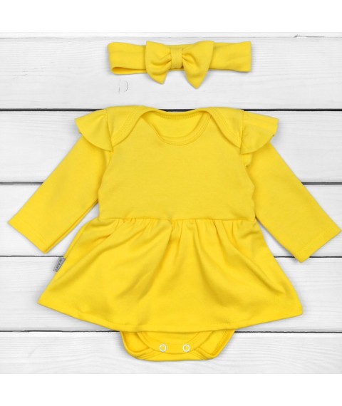Body dress with a bandage Dexter`s Sun Yellow 9-55 86 cm (d9-55g)