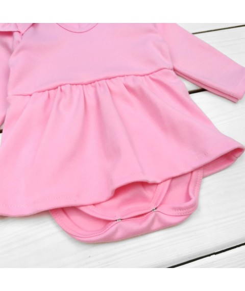 Боди платье с повязкой Пудра  Dexter`s  Розовый 9-55  74 см (d9-55пд)