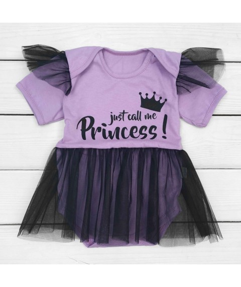 Dexter`s summer princess tulle bodysuit Purple; Black d182-1d-lv 68 cm (d182-1d-lv)
