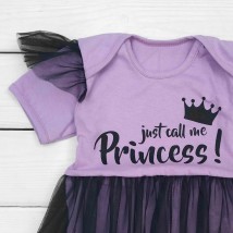 Dexter`s summer princess tulle bodysuit Purple; Black d182-1d-lv 74 cm (d182-1d-lv)