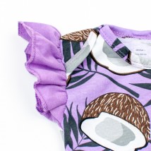 Боді плаття з пов'язкою для новонароджених VioletNut  Dexter`s  Фіолетовий d10-55-1к-лв  86 см (d10-55-1к-лв)