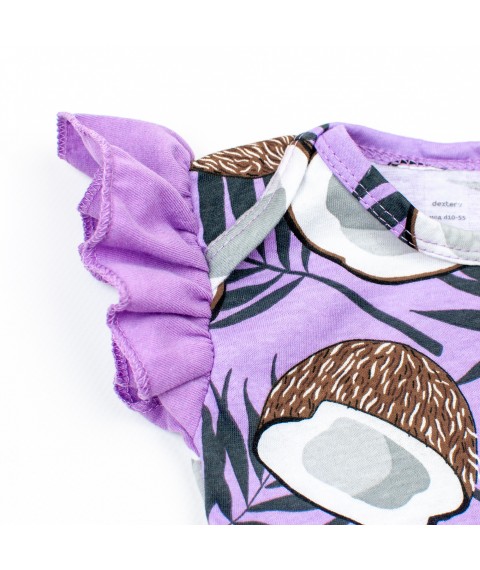Боди платье с повязкой для новорожденных VioletNut  Dexter`s  Фиолетовый d10-55-1к-лв  80 см (d10-55-1к-лв)
