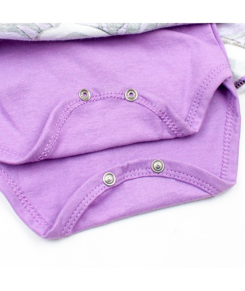 Боді плаття з пов'язкою для новонароджених VioletNut  Dexter`s  Фіолетовий d10-55-1к-лв  80 см (d10-55-1к-лв)