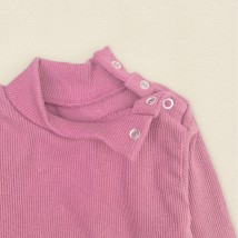 Боди рубчик на осень из ткани кашкорс Rosie  Dexter`s  Розовый 18-66  80 см (d18-66-11)