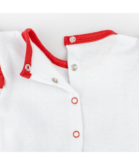 Боді зі вшитою спідничкою з тканини з начосом Christmas mood  Dexter`s  Білий d373-58  80 см (d373-58)