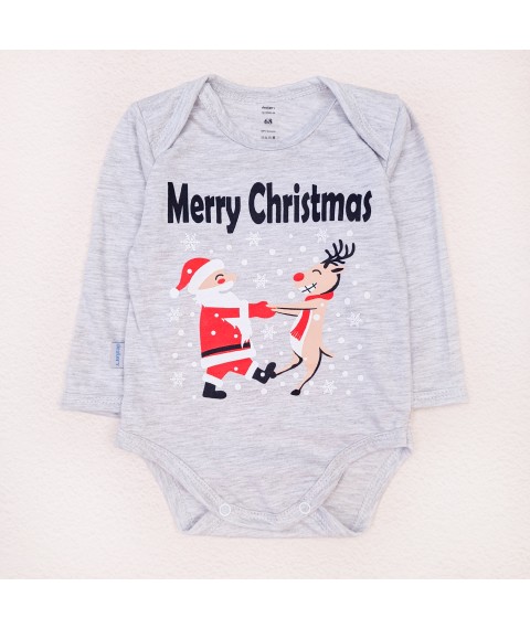 Merry Christmas Dexter`s Cooler children's bodysuit Gray d104cm-wed 68 cm (d104cm-wed)