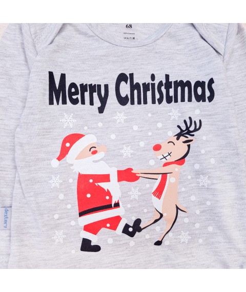 Merry Christmas Dexter`s Cooler children's bodysuit Gray d104cm-wed 68 cm (d104cm-wed)