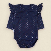 Dots Dexter`s ribana bodysuit for girls Blue d104tk-ts 86 cm (d104tk-ts)