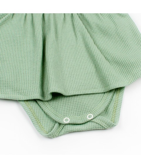 Набір для дівчинки боді з принтом вишиванка олива   Dexter`s  Зелений d10-55-2ол  68 см (d10-55-2ол)