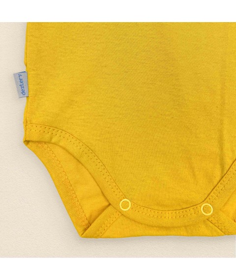 Patriotic bodysuit for children print embroidery Ukraine Dexter`s Yellow d104as-w 74 cm (d104as-w)