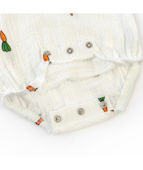 Боди для малышей на пуговичках с морковками Carrots  Dexter`s  Белый 432291  62 см (432291)