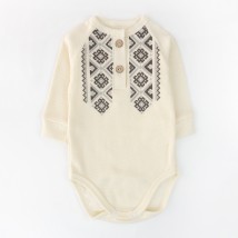 Боди с орнаментом для мальчика Cream  Dexter`s  Молочный d10-35вф-мл  80 см (d10-35вф-мл)