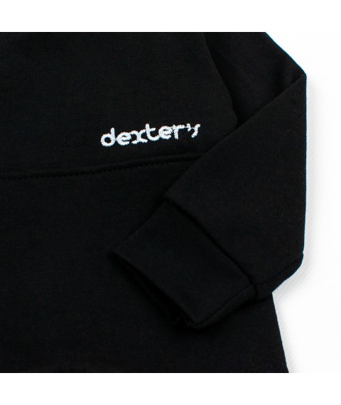 Боди с вышивкой черный футер Dexter`s   Dexter`s  Черный d339-3  86 см (d339-3)