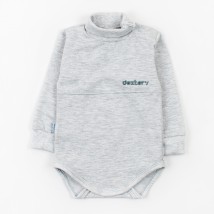 Grey Dexter`s Dexter`s Gray d339-1 68 cm (d339-1) bodysuit for toddlers made of fleece
