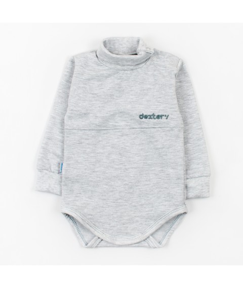 Grey Dexter`s Dexter`s Gray d339-1 74 cm (d339-1) bodysuit for babies made of fleece