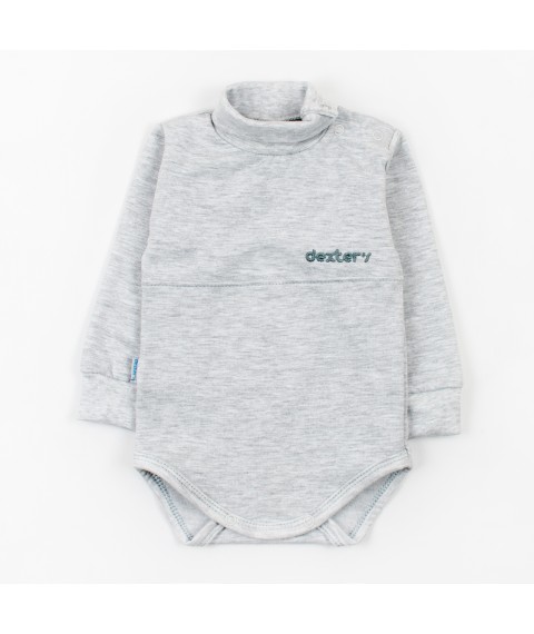 Боди для малышей из футера серый Dexter`s  Dexter`s  Серый d339-1  86 см (d339-1)