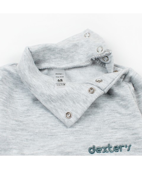 Боди для малышей из футера серый Dexter`s  Dexter`s  Серый d339-1  98 см (d339-1)