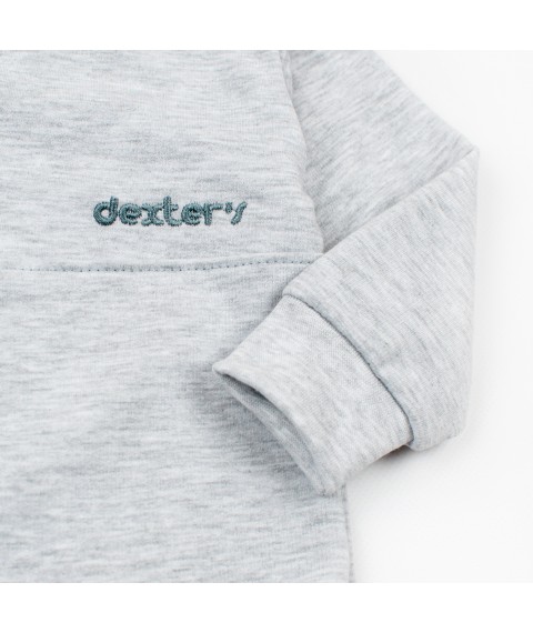 Grey Dexter`s Dexter`s Gray d339-1 74 cm (d339-1) bodysuit for babies made of fleece