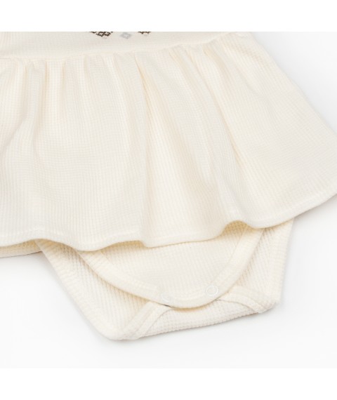 Комплект боди с принтом под вышиванку и повязка молочный   Dexter`s  Молочный d10-55-2мл  68 см (d10-55-2мл)