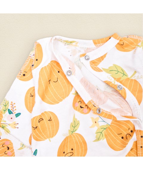 Боді кулір для немовля Happy Pumpkins  Dexter`s  Білий;Жовтогарячий d105грб  62 см (d105грб)