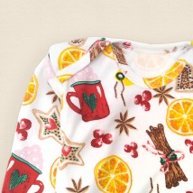 Child's bodysuit with long sleeves and bright print Cinnamon Dexter`s White; Red 915 74 cm (d915-1кц-б-нгтг)
