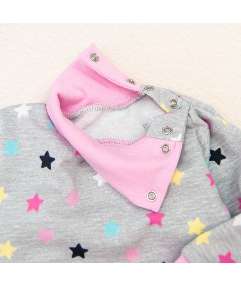 Baby bodysuit 6-12 months Star Dexter`s Gray; Pink d329zd 68 cm (d329zd)