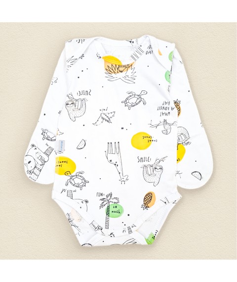 Zoo Dexter`s White d104zo 62 cm (d104zo) bodysuit with outer seam