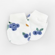 Царапки для малышей на манжете с начесом 0-3 мес Blueberry  Dexter`s  Белый 315163  0-3м (315163)