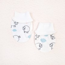 Царапки интерлок для младенца Cute Lambs  Dexter`s  Белый d916ов-б  0-3мес (d916ов-б)